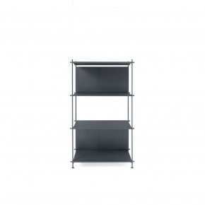 Pezzani - Modello: Musa - Libreria moderna media con struttura e ripiani in acciaio larghezza 60 - SKU: 0/71M-60