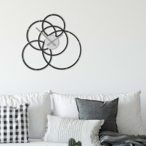 CalleaDesign - Modello: Black Hole - Orologio da parete in legno dal design moderno per salotto o ufficio - SKU: 10-215