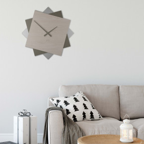 CalleaDesign - Modello: Foy - Orologio da parete grande in legno per cucina o per soggiorno dal design moderno - SKU: 10-217 