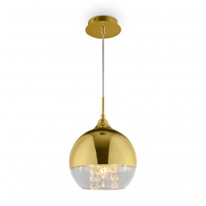 Maytoni - Modello: Fermi - Lampada a sospensione piccola dal design elegante con boccia in vetro dorata - Colore: Oro - Attacco Lampadina: E27 - 1 Lampadina - Watt 60W - Dimmerabile: NO - Grado di Protezione: IP20 - SKU: P140-PL-110-1-G - Codice EAN: 4251110042879 
