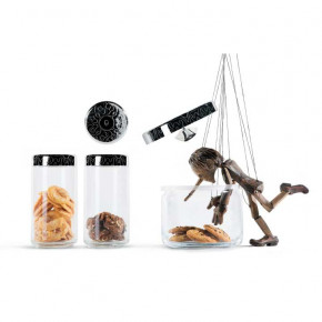 Alessi - Modello: Dressed - - Design By: Marcel Wanders Barattoli ermetici - Colore: Trasparente - SKU: MW21 