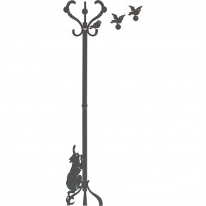 Arti e Mestieri - Modello: Romeo e Uccellini - Appendiabiti da parete - SKU: 0AP2428