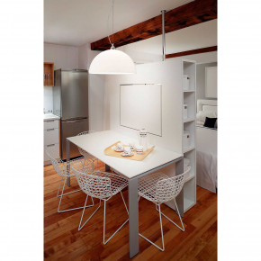 Fabas Luce - Modello: Nice - Sospensione piccola moderna con struttura in metallo e paralume in vetro - Attacco Lampadina: E27 - 1 Lampadina - Watt 60W - Dimmerabile: NO - Grado di Protezione: IP20 - SKU: 2908-44 