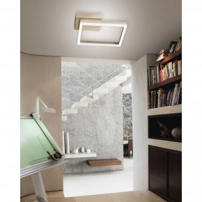 Fabas Luce - Modello: Bard - Plafoniera grande dal design moderno a LED con struttura in metallo - Attacco Lampadina: Led Integrato - 1 Lampadina - Watt 39W - Lumen 3510 - Dimmerabile: SI - Gradi Kelvin 3000k Luce Calda - Grado di Protezione: IP20 - Classe Energetica: E - SKU: 3394-61