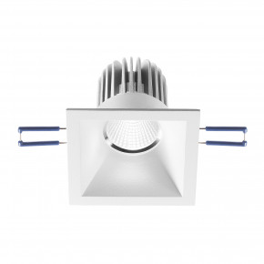 Fabas Luce - Modello: Alice - Faretto da incasso quadrato con struttura in alluminio e lampadina a LED - Colore: Bianco - Attacco Lampadina: Led Integrato - 1 Lampadina - Watt 7W - Lumen 800 - Dimmerabile: NO - Gradi Kelvin 3000k Luce Calda - Grado di Protezione: 40 - Classe Energetica: F - SKU: 3445-72-347 - Codice EAN: 8019282099598