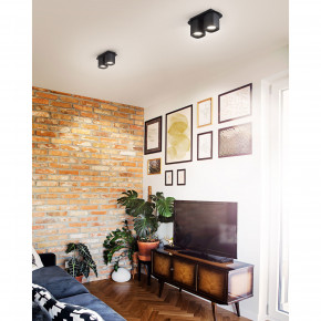 Fabas Luce - Modello: Smooth - Faretti da soffitto 2 luci a risparmio energetico con struttura in alluminio - Attacco Lampadina: GU10 - 2 Lampadine - Watt 10W - Dimmerabile: NO - Grado di Protezione: IP20 - SKU: 3555-82