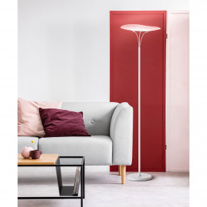 Fabas Luce - Modello: Vela - Piantana da terra in stile moderno a LED struttura in metallo - Colore: Bianco - Attacco Lampadina: Led Integrato - 1 Lampadina - Watt 24W - Lumen 1800 - Dimmerabile: SI - Gradi Kelvin 3000k Luce Calda - Grado di Protezione: IP20 - Classe Energetica: F - SKU: 3625-10-102 - Codice EAN: 8019282518068