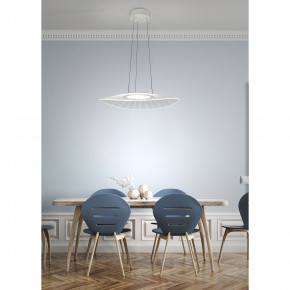 Fabas Luce - Modello: Vela - Lampada a sospensione piccola a LED con struttura in metallo dal design moderno - Colore: Bianco - Attacco Lampadina: Led Integrato - 1 Lampadina - Watt 24W - Lumen 2160 - Dimmerabile: NO - Gradi Kelvin 3000k Luce Calda - Grado di Protezione: IP20 - Classe Energetica: D - SKU: 3625-40-102 - Codice EAN: 8019282518051 