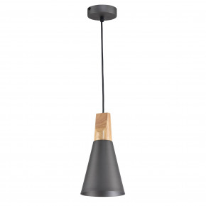 Maytoni - Modello: Bicones - Sospensione moderna con base in legno e diffusore in metallo piccola - Attacco Lampadina: E27 - 1 Lampadina - Watt 60W - Dimmerabile: NO - Grado di Protezione: IP20 - SKU: P359-PL-140 