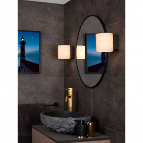 Lucide - Modello: Jelte - Applique moderna con struttura in metallo con diffusore in vetro a cilindro - Colore: Nero - Attacco Lampadina: G9 - 1 Lampadina - Watt 33W - Dimmerabile: SI - Grado di Protezione: IP20 - SKU: 04203/01/30 - Codice EAN: 5411212040428 