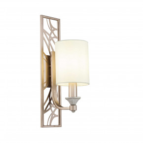 Maytoni - Modello: Vittoria - Applique classica da parete montatura in metallo paralume in tessuto - Colore: Crema - Attacco Lampadina: E14 - 1 Lampadina - Watt 40W - Dimmerabile: NO - Grado di Protezione: IP20 - SKU: H005WL-01BG - Codice EAN: 4251110052281 