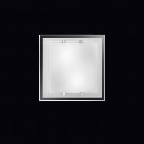 Perenz - Modello: Frame - Plafoniera piccola quadrata in vetro bianco satinato di design moderno - Colore: Bianco - Attacco Lampadina: E27 - 2 Lampadine - Watt 40W - Dimmerabile: NO - Grado di Protezione: IP20 - Classe Energetica: A+ - SKU: 5742B - Codice EAN: 8023559499646
