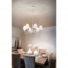 Perenz - Modello: Ducale - Lampadario classico a 6 braccia in metallo verniciato - Attacco Lampadina: E14 - 6 Lampadine - Watt 40W - Dimmerabile: NO - Grado di Protezione: IP20 - Classe Energetica: A++ - SKU: 6262