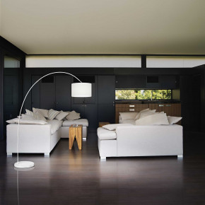 Perenz - Modello: Callisto - Piantana dal design moderno in metallo con paralume in stoffa - Attacco Lampadina: E27 - 1 Lampadina - Watt 40W - Dimmerabile: NO - Grado di Protezione: IP20 - Classe Energetica: A+ - SKU: 6304 