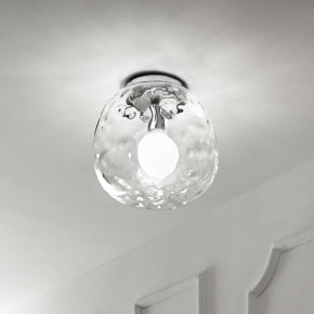 Perenz - Modello: Skin - Plafoniera di design moderno in cromo lucido con vetro trasparente - Colore: Trasparente - Attacco Lampadina: E27 - 1 Lampadina - Watt 60W - Dimmerabile: NO - Grado di Protezione: IP20 - Classe Energetica: A+ - SKU: 6467TR - Codice EAN: 8023559510051 