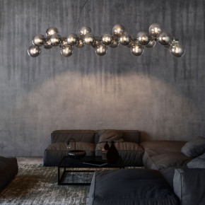 Maytoni - Modello: Dallas - Sospensione moderna in metallo con diffusori in vetro colorato - Colore: Cromato - Attacco Lampadina: G9 - 25 Lampadine - Watt 28W - Dimmerabile: NO - Grado di Protezione: IP20 - SKU: MOD547PL-25CH - Codice EAN: 4251110047164 