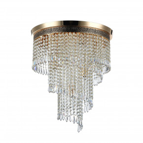 Maytoni - Modello: Cascade - Lampadario classico a cascata in metallo e pendenti in cristallo - Colore: Oro - Attacco Lampadina: E14 - 7 Lampadine - Watt 60W - Dimmerabile: NO - Grado di Protezione: IP20 - SKU: DIA522-CL-07-G - Codice EAN: 4251110018980