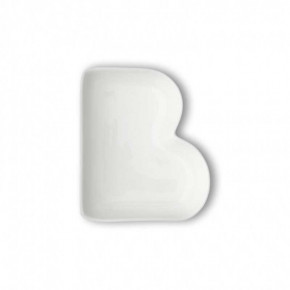 Brandani - Modello: Lettere - Antipastiera in porcellana con lettera B - Colore: Bianco - SKU: B82451 - Codice EAN: 8029722824512 
