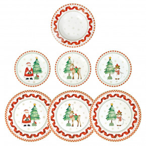 Brandani - Modello: Racconti - Set 18 pezzi servizio di piatti in porcellana - Colore: Multicolore - SKU: B84777 - Codice EAN: 8029722847771