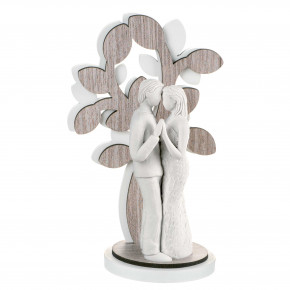 Bongelli Preziosi - Modello: Sogno - Scultura da tavolo grande con coppia di innamorati con albero della vita - Colore: Rovere Breeze - SKU: ME1639/3RO - Codice EAN: 1234567008660