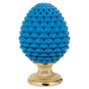 Bongelli Preziosi - Lampada da tavolo moderna a forma di Pigna siciliana decorata a mano - Colore: Blu - Attacco Lampadina: E27 - 1 Lampadina - Watt 60W - Dimmerabile: NO - Classe Energetica: A+ - SKU: ME1876/BL - Codice EAN: 1234567010243 