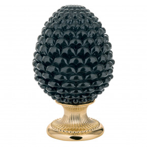 Bongelli Preziosi - Lampada da tavolo moderna a forma di Pigna siciliana decorata a mano - Colore: Nero - Attacco Lampadina: E27 - 1 Lampadina - Watt 60W - Dimmerabile: NO - Classe Energetica: A+ - SKU: ME1876/NERO - Codice EAN: 1234567010274 