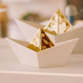 Bongelli Preziosi - Modello: Origami - Scultura piccola in marmorino dal design moderno con Barchetta - SKU: ME2630/1 