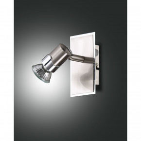 Fabas Luce - Modello: Alice - Faretto da parete con 1 lampadina con interruttore - Attacco Lampadina: GU10 - 1 Lampadina - Watt 50W - Dimmerabile: NO - Grado di Protezione: IP20 - SKU: 2554-81