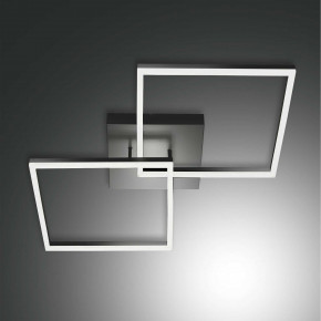 Fabas Luce - Modello: Bard - Lampada a soffitto plafoniera LED grande doppio diffusore dalle linee moderne - Attacco Lampadina: Led Integrato - 2 Lampadine - Watt 52W - Lumen 5400 - Dimmerabile: SI - Gradi Kelvin 4000k Luce Naturale - Grado di Protezione: IP20 - Classe Energetica: E - SKU: 3394-66