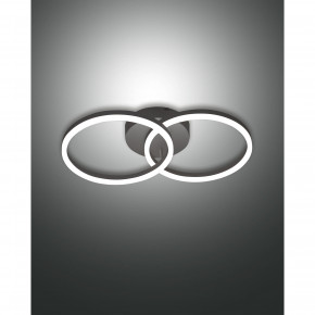 Fabas Luce - Modello: Giotto - Lampada da soffitto con 2 luci a LED con struttura in metallo in stile moderno - Attacco Lampadina: Led Integrato - 2 Lampadine - Watt 36W - Lumen 3240 - Dimmerabile: SI - Gradi Kelvin 3000k Luce Calda - Grado di Protezione: IP20 - Classe Energetica: E - SKU: 3508-22 