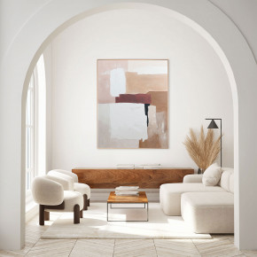 Agave - Quadro astratto dipinto a mano con acrilici su tela Desert Echo 120x150 - Tema Quadro: Astratti - Realizzazione Quadro: Dipinti su Tela - SKU: AG160312 