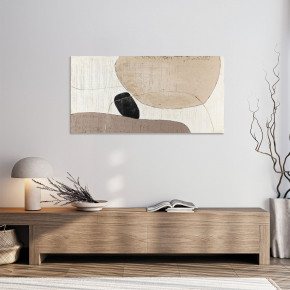 Agave - Quadro astratto dipinto a mano su tela di cotone Dolmen 70x140 - Tema Quadro: Astratti - Realizzazione Quadro: Dipinti su Tela - SKU: AG170349 