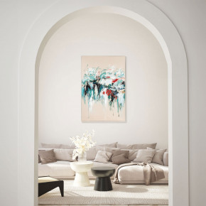 Agave - Quadro astratto moderno dipinto a mano con acrilici su tela Hurricane 80x120 - Tema Quadro: Astratti - Realizzazione Quadro: Dipinti su Tela - SKU: AG160296 