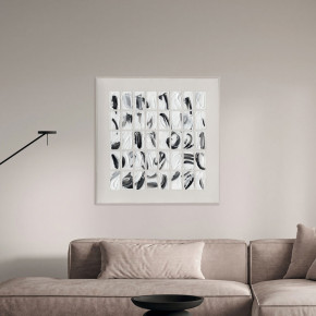 Agave - Quadro astratto moderno dipinto a mano su tela Peirce 100x100 - Tema Quadro: Astratti - Realizzazione Quadro: Quadri Materici - SKU: AG160299 