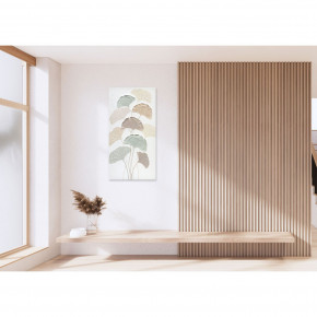 Agave - Quadro floreale moderno dipinto a mano su tela "Ventagli" 60x120 - Tema Quadro: Floreali - Realizzazione Quadro: Dipinti su Tela - SKU: AG140222 - Codice EAN: 7654321005591 