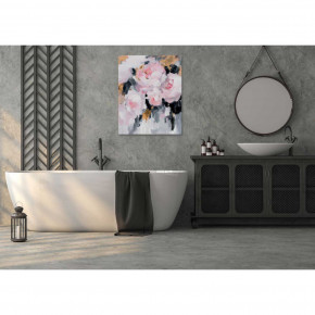 Agave - Quadro moderno dipinto a mano su tela a tema natura "Pink roses" 80x100 - Tema Quadro: Natura - Realizzazione Quadro: Dipinti su Tela - SKU: AG120091 - Codice EAN: 1234567018737 