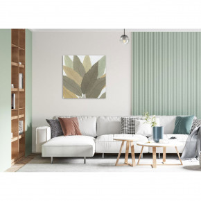 Agave - Quadro moderno floreale dipinto a mano su tela "Calathea" 100x100 - Tema Quadro: Floreali - Realizzazione Quadro: Dipinti su Tela - SKU: AG140225 - Codice EAN: 7654321005614 