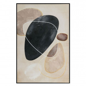 Agave - Stampa su tela con motivo astratto con cornice Onyx 80x120 - Tema Quadro: Astratti - Realizzazione Quadro: Stampe su Tela - SKU: PA0007 