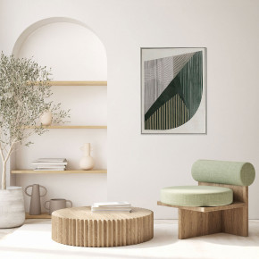 Agave - Stampa verticale su tela con motivo astratto con cornice Lamina 60x80 - Tema Quadro: Astratti - Realizzazione Quadro: Stampe su Tela - SKU: PA0013 