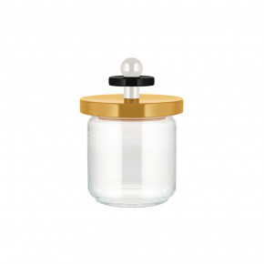 Alessi - Modello: Values Collection - Barattolo grande in vetro con coperchio in legno - Colore: Giallo - SKU: ES16/100-1 - Codice EAN: 8003299455416