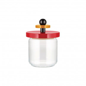 Alessi - Modello: Values Collection - Barattolo grande in vetro con coperchio in legno - Colore: Rosso - SKU: ES16/100 - Codice EAN: 8003299455423