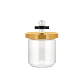 Alessi - Modello: Values Collection - Barattolo in vetro con coperchio in legno - Colore: Giallo - SKU: ES16/75-1 - Codice EAN: 8003299455386 