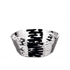 Alessi - Modello: Barket - Cestino rotondo grande in acciaio dal design moderno - SKU: BM10/21-