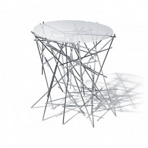 Alessi - Modello: Blow Up - - Design By: Fratelli Campana Tavolino - Colore: Acciaio - SKU: FC09 - Codice EAN: 8003299925018 