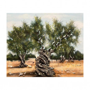Art Maiora - Quadro contemporaneo dipinto a mano su tela "Ulivi Secolari" 120x80 - Tema Quadro: Array - Realizzazione Quadro: Dipinti su Tela - SKU: ULVSCR-G-C 