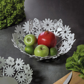 Arti e Mestieri - Modello: Margherite - Centro tavola grande in metallo dal design moderno ed elegante - SKU: 0VA3800 