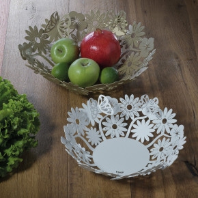 Arti e Mestieri - Modello: Margherite - Centro tavola piccolo in metallo dal design moderno ed elegante - SKU: 0VA3799 