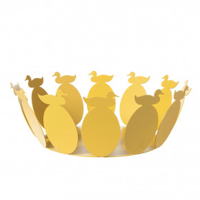 Arti e Mestieri - Modello: Duck - Centrotavola rotondo in metallo dal design moderno - SKU: 0VA5082 