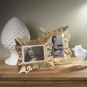 Arti e Mestieri - Modello: Vanity - Cornice portafoto in metallo dal design moderno ed elegante - Foto 13x18 - SKU: 0PF3725 