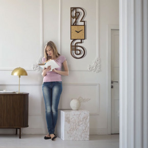 Arti e Mestieri - Modello: Neville - Orologio da parete di design con struttura in metallo - SKU: 0OR5123 